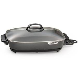 lot 4052 image: Presto� 16-inch Electric Slimline�� Skillet with Glass Cover 06858