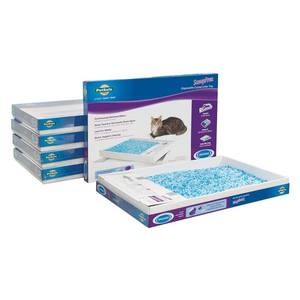 lot 4054 image: PetSafe ScoopFree Replacement Blue Crystal Litter Tray 2-Pack Easy Cleanup with Disposable Tray Includes Leak Protection and Low Tracking Litter