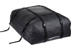 lot 4067 image: Amazon Basics Rooftop Cargo Carrier Bag, Black