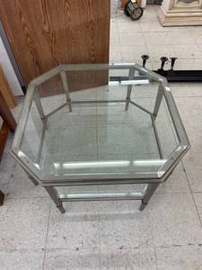 lot 7007 image: glass top coffee table
