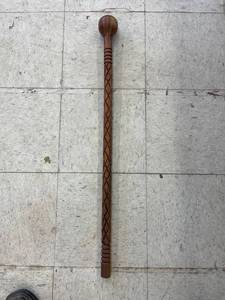 lot 7010 image: hand carved cane