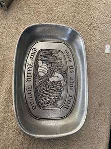 lot 44672 image: pewter plate