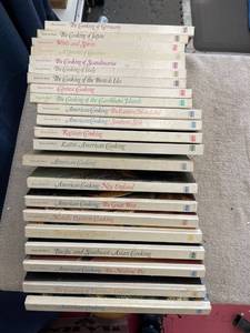 lot 44742 image: large lot of time life Foreign cooking and wine books