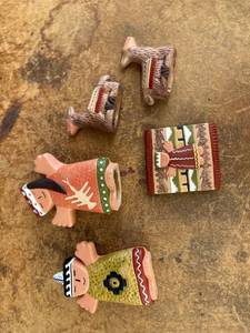 lot 44824 image: handmade Peruvian nativity set