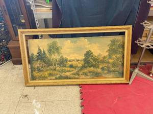 lot 44837 image: big frame & signed picture