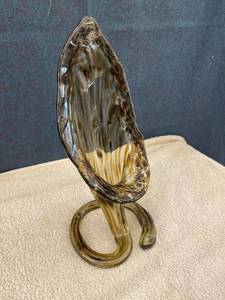 lot 44843 image: Art Deco brown blown glass