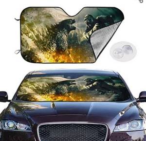 lot 13 image: Sellbia Monsters Car Sun Shade for Windshield Movie Sun Visors Shade Blocker Accessories Stuff Protector Keep Your Cars Cool for Trucks SUV Pickups