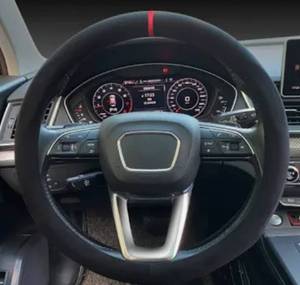 lot 29 image: Carodi Car Suede Steering Wheel Cover Car Non-Slip Leather Car Interior Fitting 15-inch Universal