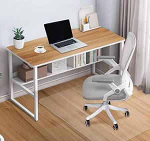 lot 37 image: Premium office cover for hardwood floors, 36 x 48 inches, transparent cover for wheelchairs, sturdy floor protectors for home office, non-slip, easy to clean