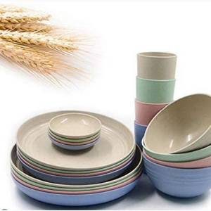 lot 40 image: 20 Pcs Large Kitchen Dinnerware Set, Wide and Shallow Pasta Plates, Salad Dishes, Soup Bowls, Sturdy and Durable Camping Dessert Dinner Dishes Set, Sauce Dish Plate (style 1)