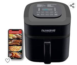 lot 141 image: NUWAVE Brio 7-in-1 7.25-Quart Air Fryer Oven with One-Touch Digital Controls, Temperature Controls from 50° to 400°F in 5° Increments, Linear Thermal (T) for Perfect Results