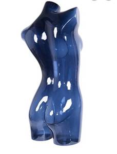 lot 211 image: Newtech Display MAF-CL4-100BLU 34 Torso Mannequin, Angled Shoulder, Blue
