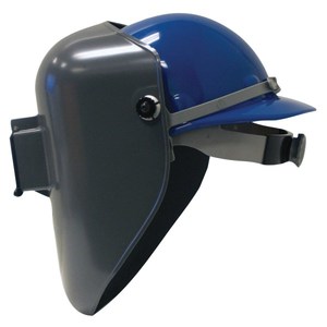 lot 229 image: Fibre-Metal by Honeywell Tigerhood Classic Thermoplastic Welding Helmet with Speedy Loop Hard Hat Mount, Gray (5906GY) (B007NL1S5K)