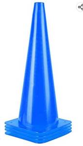 lot 234 image: 18 Inch Traffic Cones - Pack of 1 Plastic Parking Cones for Highway, Orange Safety Cones for Packing Lots, Driving Training, Construction Activities and Holiday Events