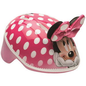 lot 241 image: Bell Disney Minnie Mouse 3D Bike Helmet Pink Polka Dots Toddler 3 (48-52cm)