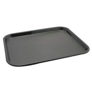 lot 247 image: Carlisle CT141803 Caf� Standard Cafeteria  Fast Food Tray 14 x 18 Black
