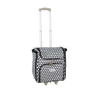 lot 250 image: Handy Sandy Crafter��s Craft Tote Bag Organizer Dots- Storage Bag for Craft Supply Sewing & Scrapbooking Carrier with Handle and Wheels for Organization for School Supplies Tools Medical Office