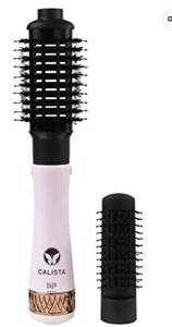 lot 262 image: Calista Tools Calista StyleDryer Pro Custom Blowout, 2-in-1 Styling Tool, Blow Dryer and Styling Brush for All Hair Types, Includes 2 Brush Attachments, Powder Pink, 2-Inch, Medium, 1 Count