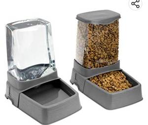 lot 272 image: SportPet Stainless Steel Elevated Food Bowls with Gravity Bowl
