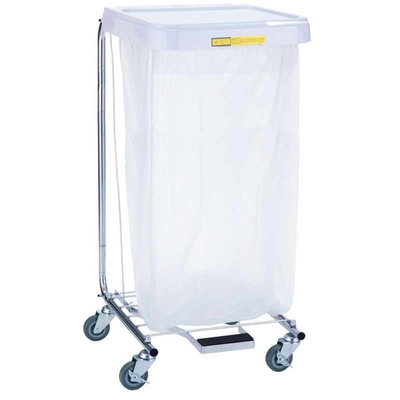 lot 259 image: New R&B Wire 692 Commercial Grade Rolling Healthcare Hamper with Foot Pedal