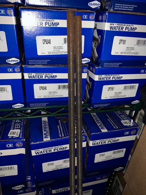 lot 103 image: 2 Heavy Duty Sticks of 58x66 Solid Iron All-thread