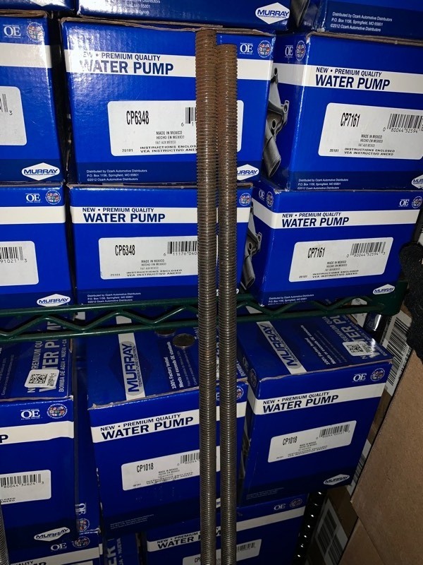 lot 105 image: 2 Heavy Duty Sticks of 58x66 Solid Iron All-thread