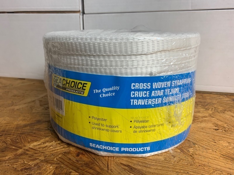 lot 190 image: New Role of SeaChoice Quality Cross Woven Strapping 12x1500ft