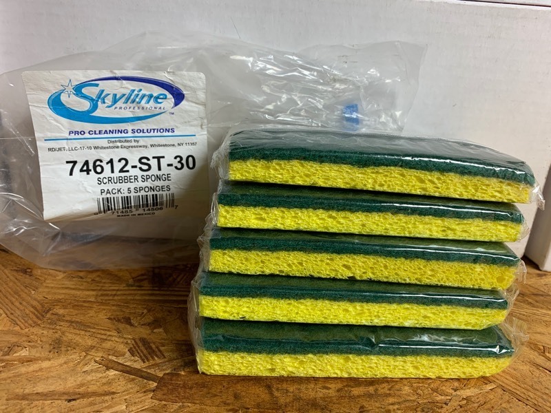 lot 175 image: 5 New Skyline Pro Cleaning Scrubber Sponges