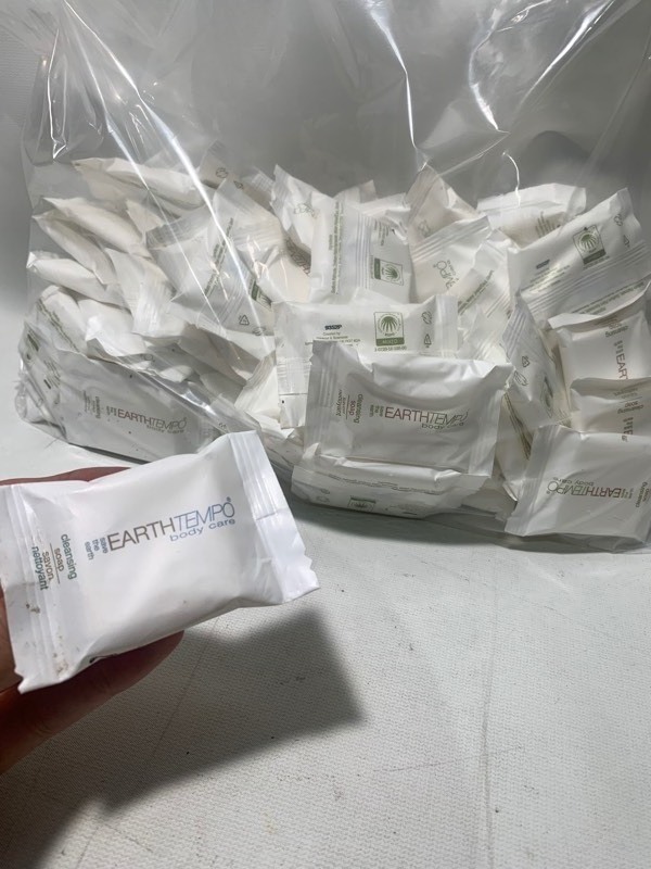 lot 160 image: New Bag of 75 EarthTempo Body Care Cleansing Soaps