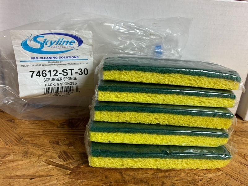 lot 176 image: 5 New Skyline Pro Cleaning Scrubber Sponges