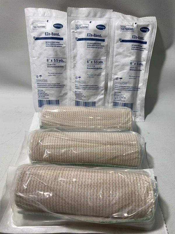 lot 256 image: 6 New EZe-Band Self Closure Elastic Bandage 6x5.5yards