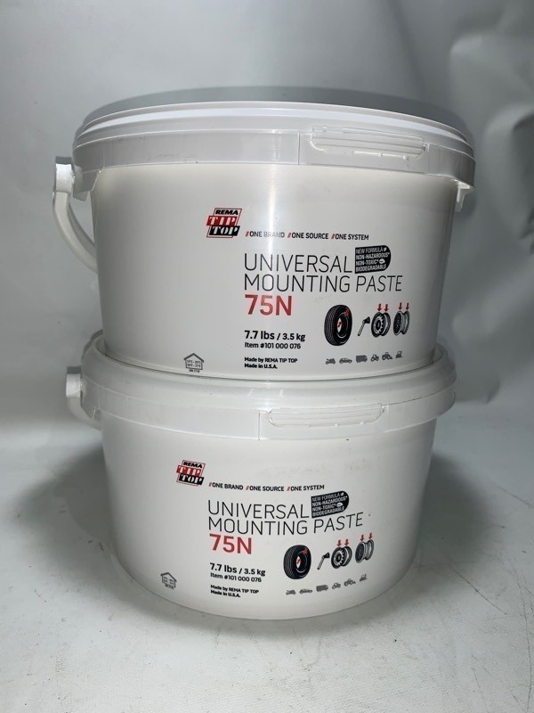 lot 258 image: 2 New 7lbs Tubs of Tip Top Universal Mounting Paste