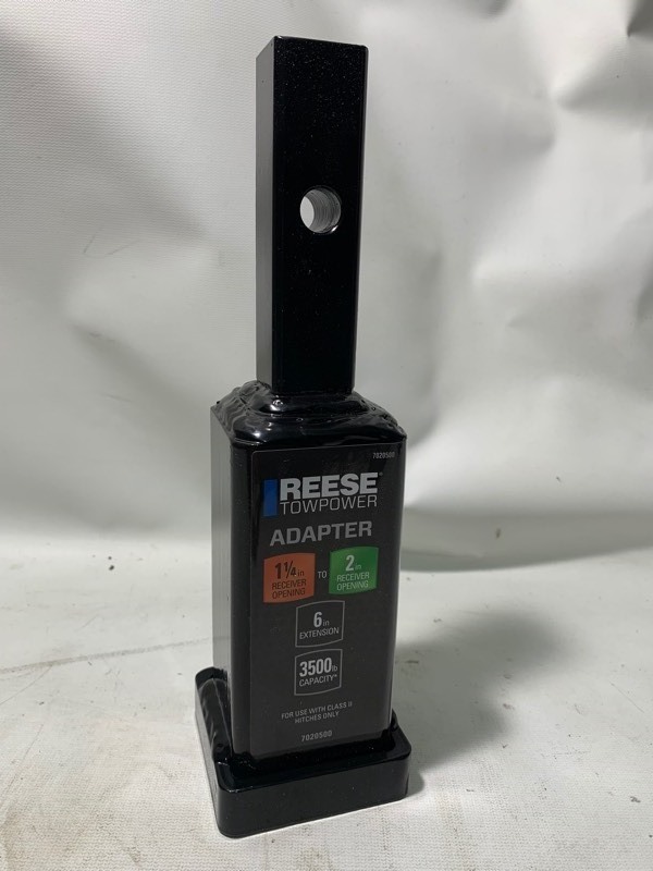 lot 297 image: 1 New Reese Towpower Adapter 1-14 to 2 Opening w 6 Extension