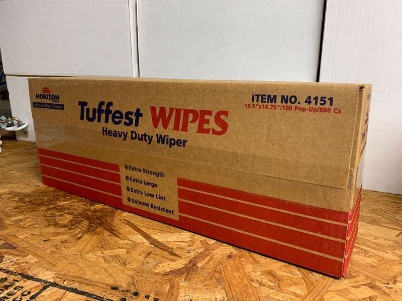 lot 335 image: 1 New Box of Heavy Duty Horizon Industrial Tuffest Wipes