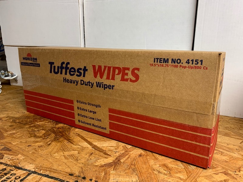 lot 337 image: 1 New Box of Heavy Duty Horizon Industrial Tuffest Wipes