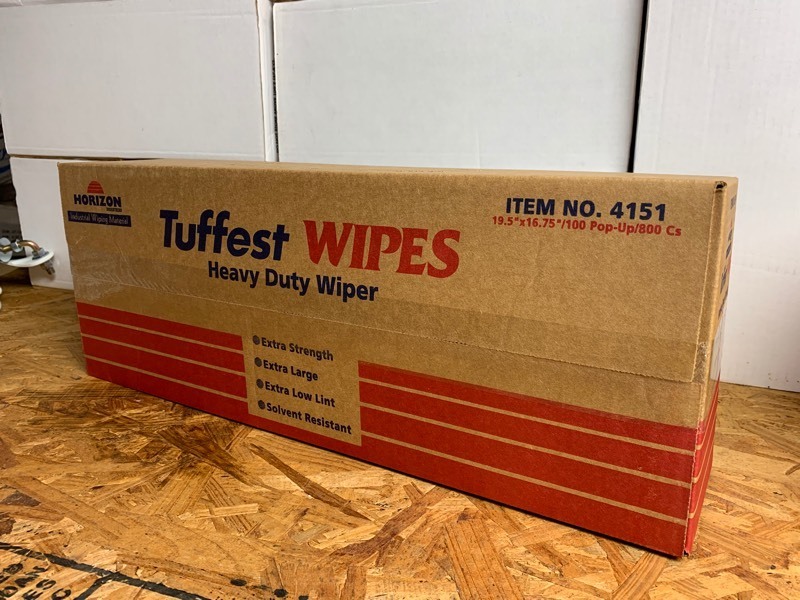 lot 336 image: 1 New Box of Heavy Duty Horizon Industrial Tuffest Wipes