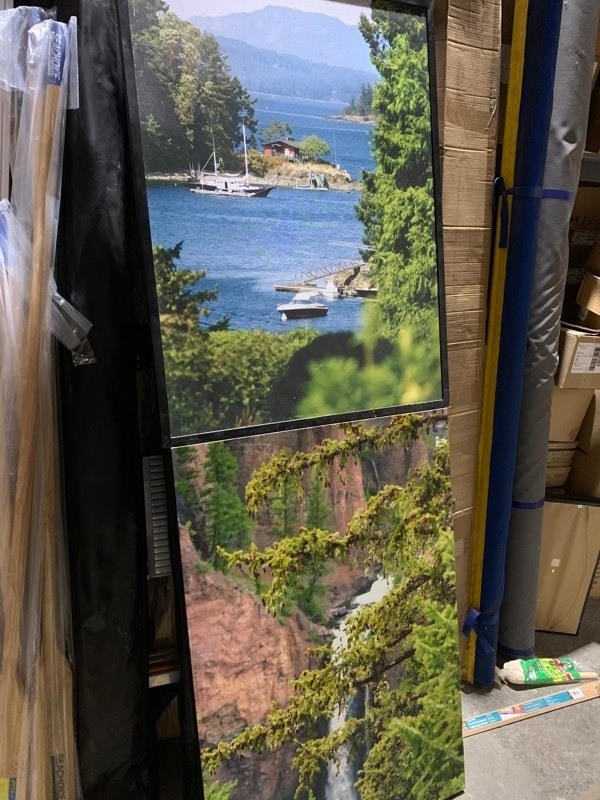 lot 244 image: 2 Large 30x41 Water Nature Scene Artist Canvas Pictures