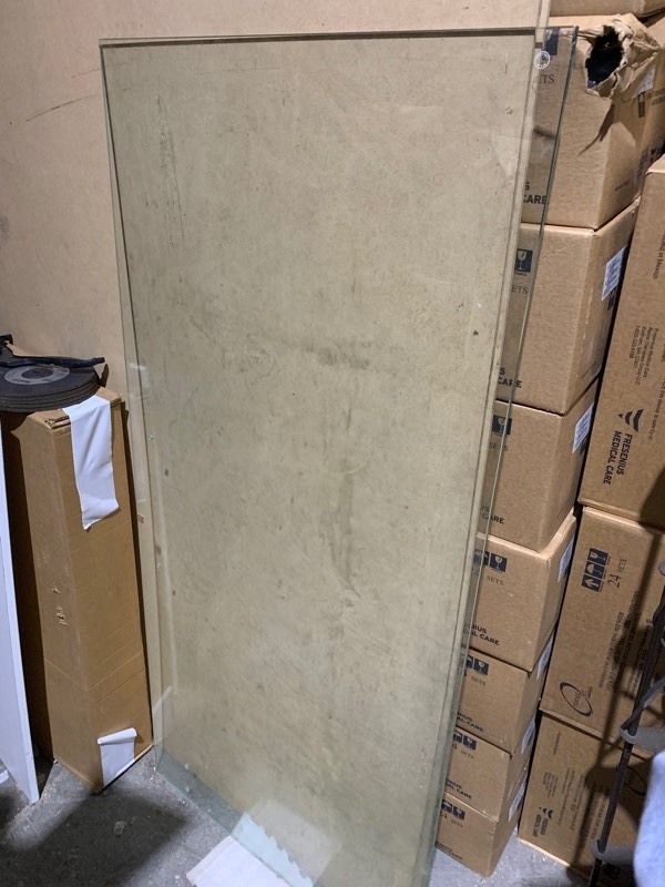 lot 249 image: Sheet of Shower Tempered Glass 30.5x66