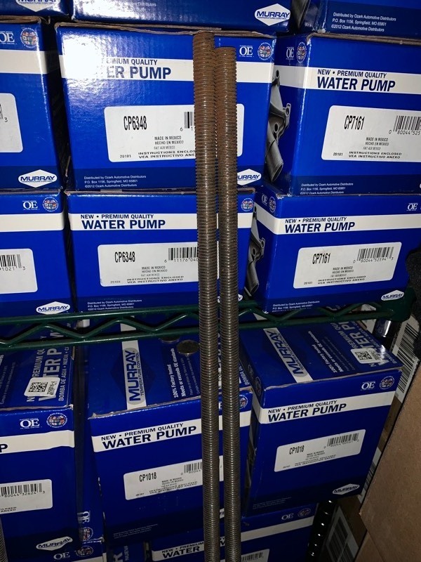lot 99 image: 2 Heavy Duty Sticks of 58x66 Solid Iron All-thread