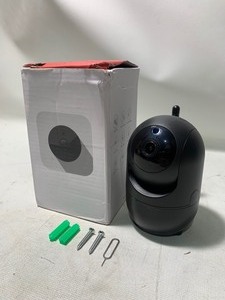 lot 6 image: Smart Home Office Wireless Security Camera, Black