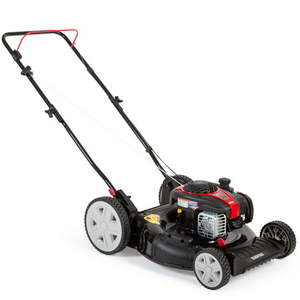 lot 39033 image: Black Max 21-inch 125cc Gas Push Mower with Briggs & Stratton Engine Assembled Product Weight 46.9 lb ($269.00 value)