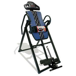 lot 39080 image: Body Vision Deluxe Heat and Massage Inversion Table  Retails $177