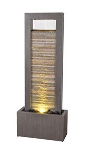 lot 25780 image: Kenroy Home 50089 Gantry Water Fountain, Warm Gray and Cream Slate
