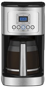 lot 25783 image: Coffee Maker by Cuisinart, 14-Cup Glass Carafe, Fully Automatic for Brew Strength Control & 1-4 Cup Setting, Stainless Steel, DCC-3200P1
