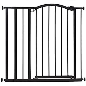 lot 25801 image: Summer Extra Tall Decor Safety Baby Gate, Fits Openings 28.75-39.75 Wide, Metal, for Doorways & Stairways, 36 Tall Walk-Through Baby & Pet Gate, Black, One Size (B09326PRHH)