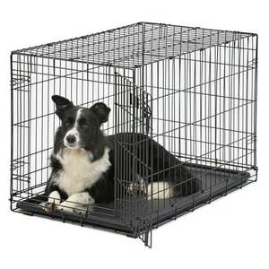 lot 25816 image: MidWest Homes for Pets Single Door iCrate Metal Dog Crate 36