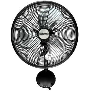 lot 25818 image: Hurricane Pro High Velocity Oscillating Metal Wall Mount Fan 16-inch