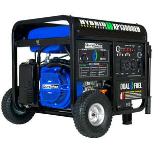 lot 1589 image: DuroMax XP13000EH 13 000-Watt 500cc Portable Hybrid Gas Propane Generator