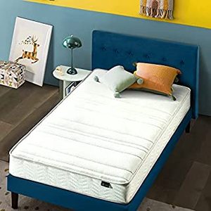 lot 1593 image: Zinus Bonnell 6in Hybrid Mattress - Twin