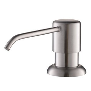 lot 1599 image: KRAUS Boden Kitchen Soap and Lotion Dispenser in Stainless Steel